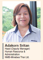image : Adakorn Sritan Head (Deputy Manager) Human Resource & Administration NMB-Minebea Thai Ltd.
