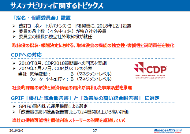 サステナビリティに関するトピックス