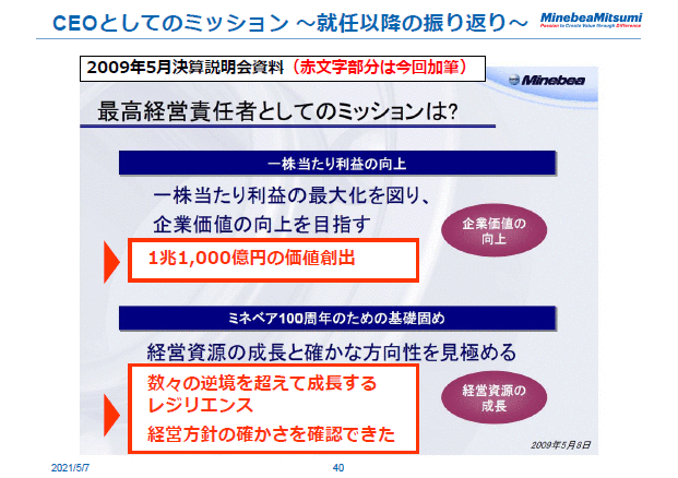CEOとしてのミッション～就任以降の振り返り～