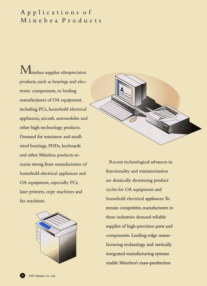 Applications of Minebea Products 1y[W