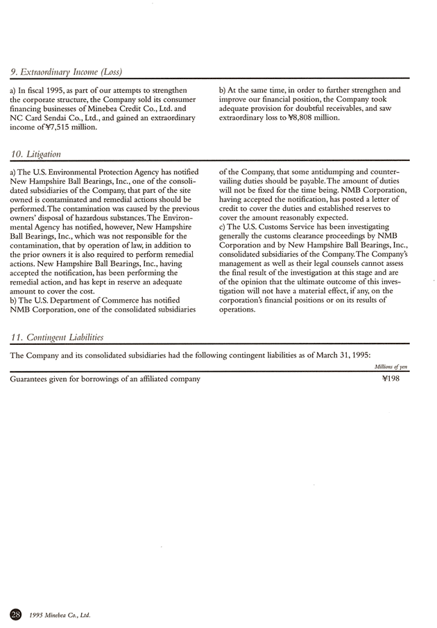 Notes to Consolidated Financial Statements 6�y�[�W