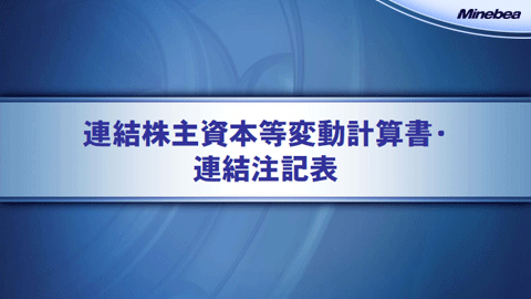 連結株主資本等変動計算書・連結注記表