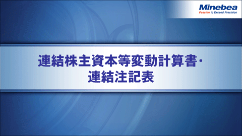 連結株主資本等変動計算書・連結注記表
