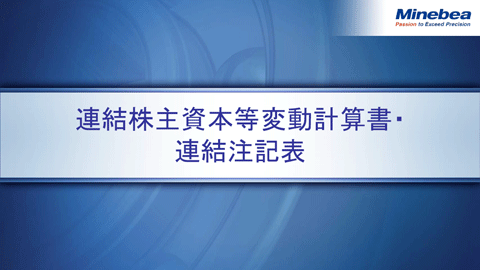 連結株主資本等変動計算書・連結注記表