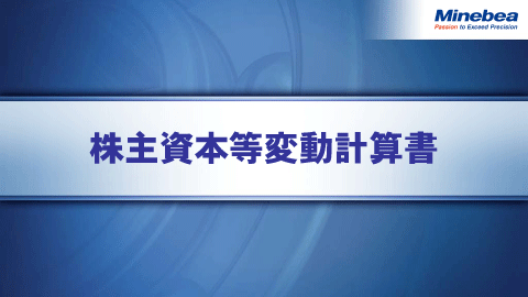 株主資本等変動計算書