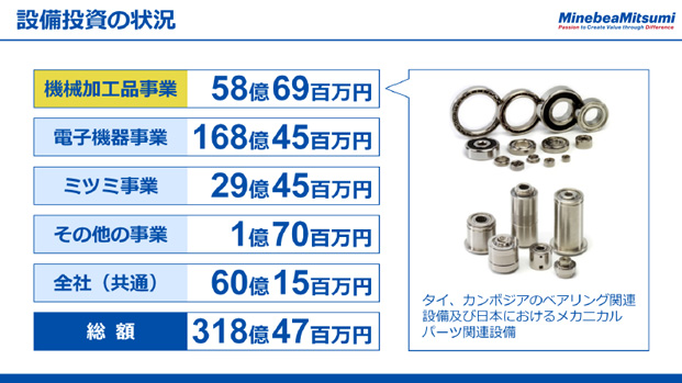 設備投資の状況（1）