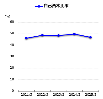 自己資本比率グラフ