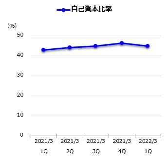 自己資本比率グラフ
