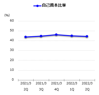 自己資本比率グラフ