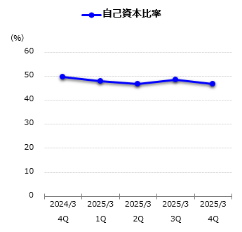 自己資本比率グラフ