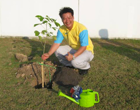 画像：植林の様子