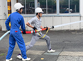消防合同訓練の様子
