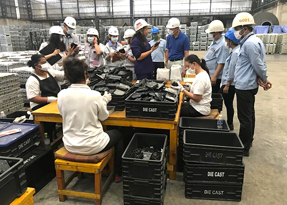 画像:廃棄物処理場の視察
