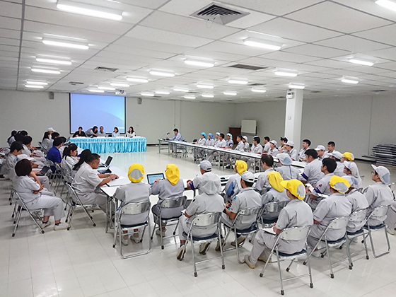 画像:ISO 14001の外部認証審査(2018年9月タイ)
