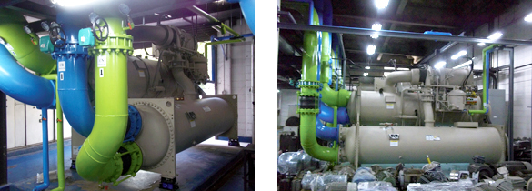 画像：更新されたバンパイン工場の2機の冷凍機