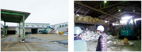 画像：廃棄物処理場（秋田県）の視察