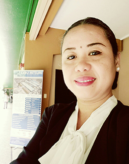 画像：CEBU MITSUMI, INC. Human Resource Division Recruitment Specialist Desiree Peralta