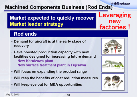 Machined Components Business (Rod Ends)