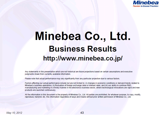 Forward-looking Statements