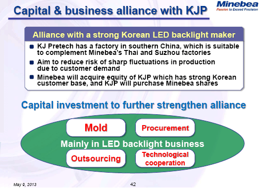 Capital & business alliance with KJP