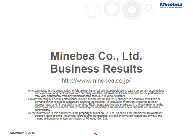 Forward-looking Statements (1)