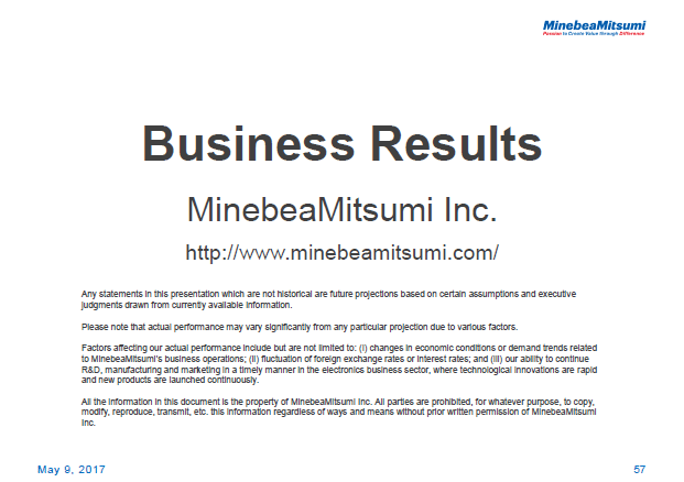 Forward-looking Statements