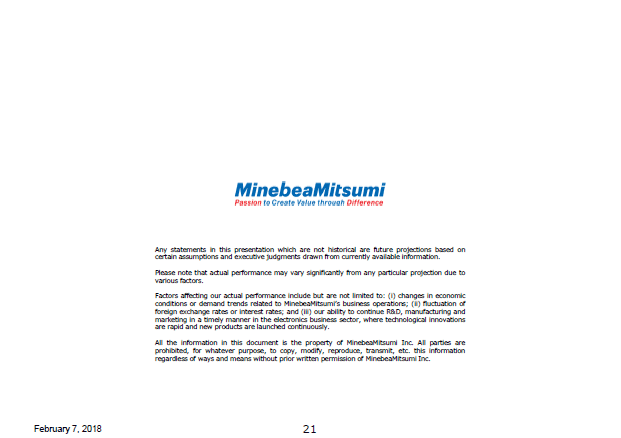 Forward-looking Statements