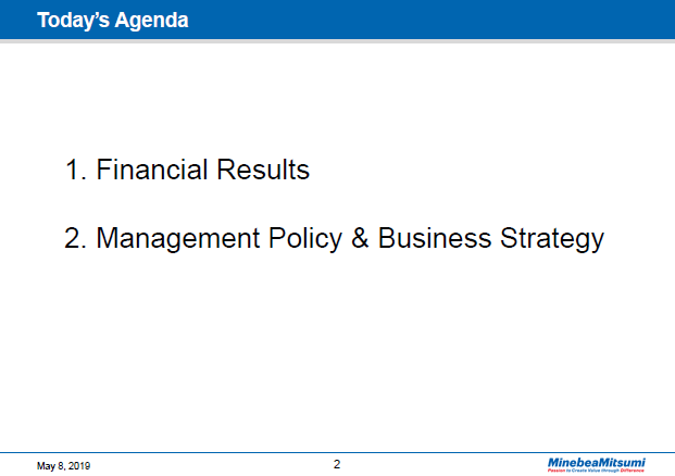 Today's Agenda