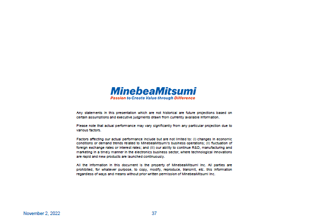 Forward-looking Statements