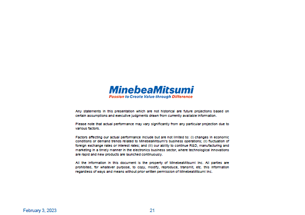 Forward-looking Statements