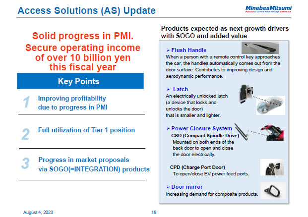 Motor, Lighting & Sensing (MLS) Update