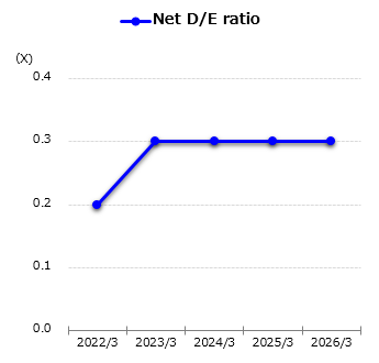 graph : Net D/E ratio