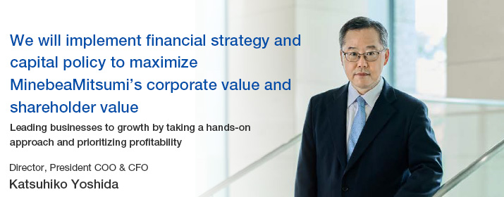 imgae : Director, President COO & CFO Katsuhiko Yoshida