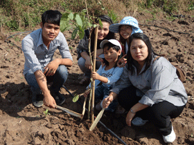 Image : Tree planting at the monastery