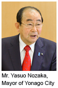 Image : Mr. Yasuo Nozaka, Mayor of Yonago City