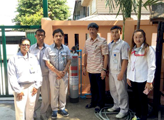 Donation of water purification system
