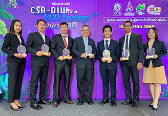 Representatives of the six plants that were awarded
