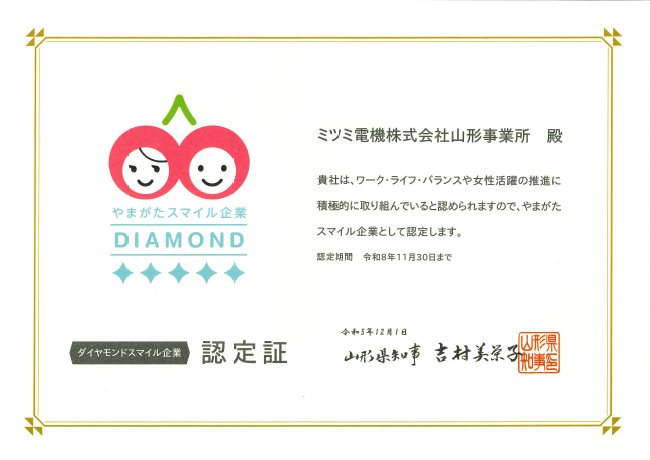 image : Special Certificate as a "Diamond Smile Company"