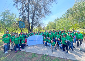 Group photo of the volunteers.