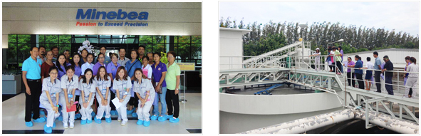 image : Group photograph of local residents who toured Bang Pa-in Plant's wastewater processing facilities