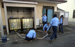 image : Oil spill drill being conducted at DPM