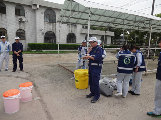 image : Chemical substance leakage preparedness training session at Xicen Plant