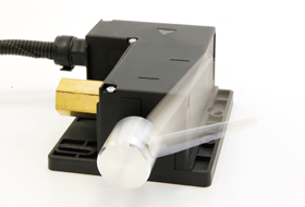 image : Exterior view of Minebea's "Wavy Nozzle" (in KICK mode operation) 