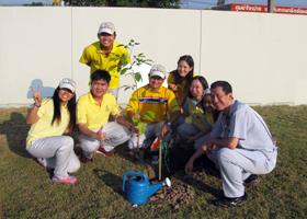 image : Tree-planting at Bang Pa-in Plant