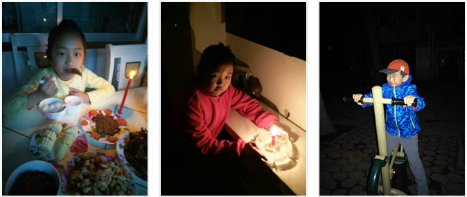image : Children who took part in Earth Hour