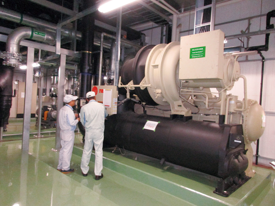 image : Turbo chillers installed at the Xicen Plant in China