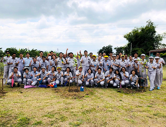 image : Tree planting at Ayutthaya Plant