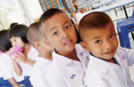 image : Children attending elementary school