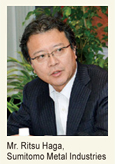 Image : Mr. Ritsu Haga, Sumitomo Metal Industries