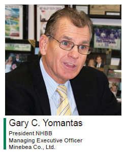 image: Gary C. Yomantas President NHBB Managing Executive Officer Minebea Co., Ltd.